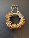 Golden-hued pearl bead bracelet