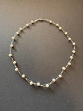 White pearl twisted strand necklace