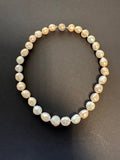 Golden-white-hued baroque pearl necklace
