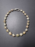 Silvery grey-hued baroque pearl necklace